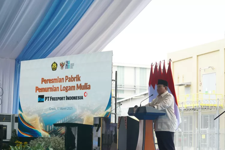 Prabowo Resmikan Pabrik Emas Freeport di Gresik: Kita Tak Hanya akan Jual Bahan Baku (Foto: for iNSulteng.id)