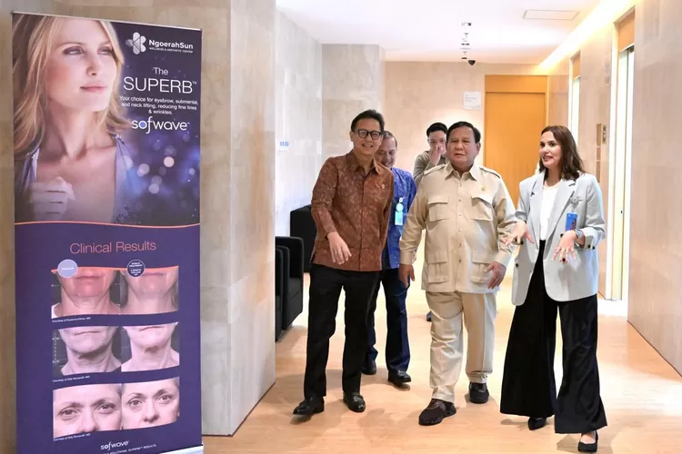 Presiden Republik Indonesia Prabowo Subianto meresmikan Ngoerah Sun Wellness and Aesthetic Center (NSWAC), Bali. (Foto: setneg.go.id)