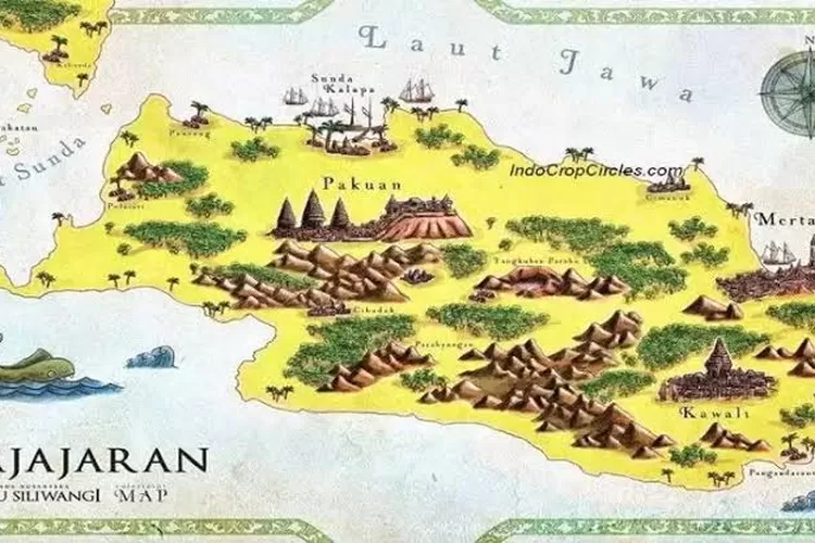 Ilustrasi peta Kerajaan Pajajaran  (Ist)