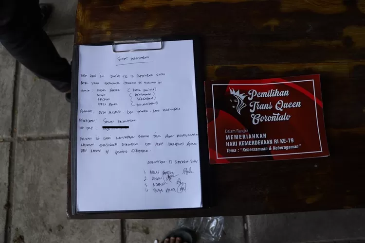 Polda Gorontalo meminta klarifikasi kepada Panitia Pemilihan Trans Queen, yang akhirnya dibatalkan (Tribratanews)