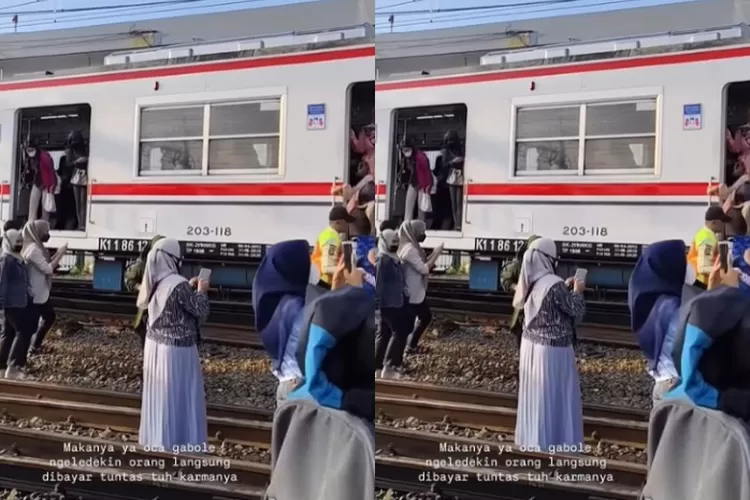 Insiden KRL anjlok di Jakarta Kota bikin geger! Penumpang panik turun massal, evakuasi dramatis pagi tadi. ((Instagram.com/@bekasi.terkini))