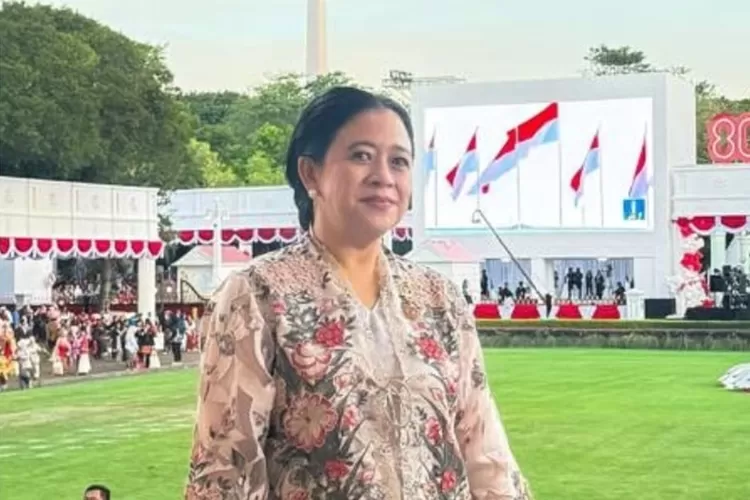 Ketua DPR RI, Puan Maharani saat menghadiri Upacara Penurunan Bendera di Istana Merdeka pada Minggu, 17 Agustus 2025.  ((Instagram/puanmaharaniri))