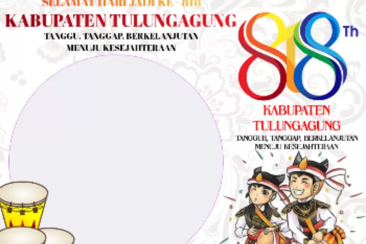  Twibbon Hari Jadi Kabupaten Tulungagung 2023. ((twibbonize.com))