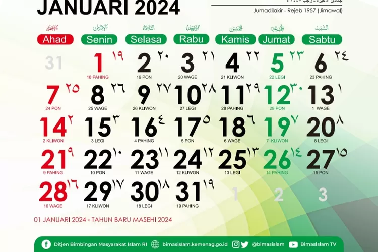 Link Download Kalender 2024 Lengkap dengan Tanggal Merah dan Libur