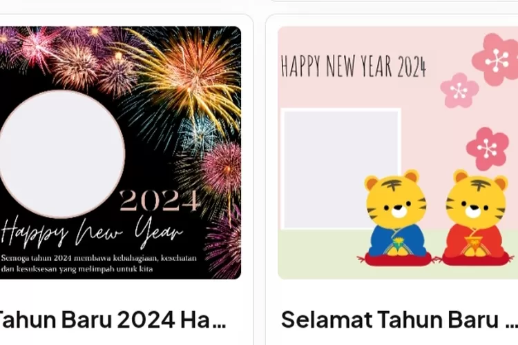 Terpopuler! 7 Link Twibbon Tahun Baru 2024 Gratis!: Desain Keren, Unik ...