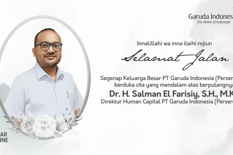 Riwayat Karir Salman El Farisiy Direktur Human Capital PT Garuda Indonesia Yang Ternyata Pernah