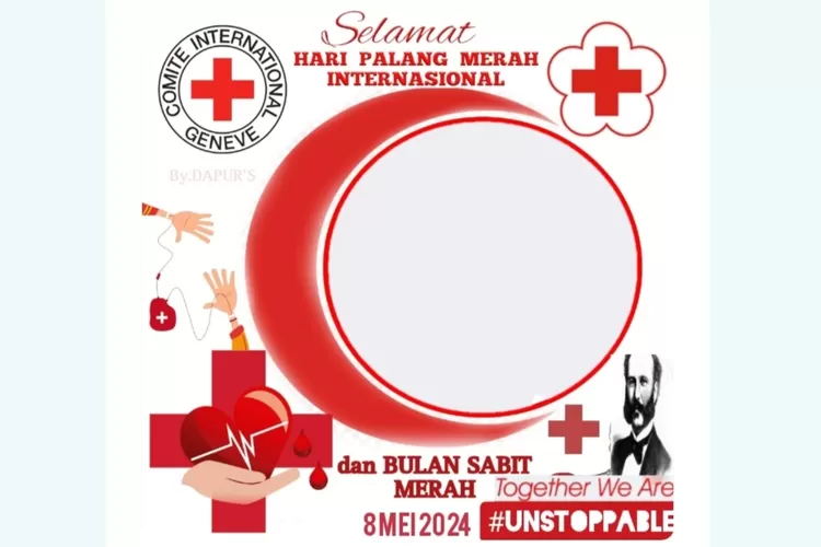 Intip Link Download Twibbon Hari Palang Merah Dan Bulan Sabit Merah