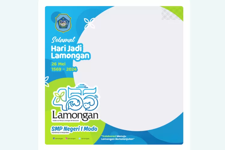 Link Twibbon Hari Jadi Kabupaten Lamongan Ke Tahun Dengan