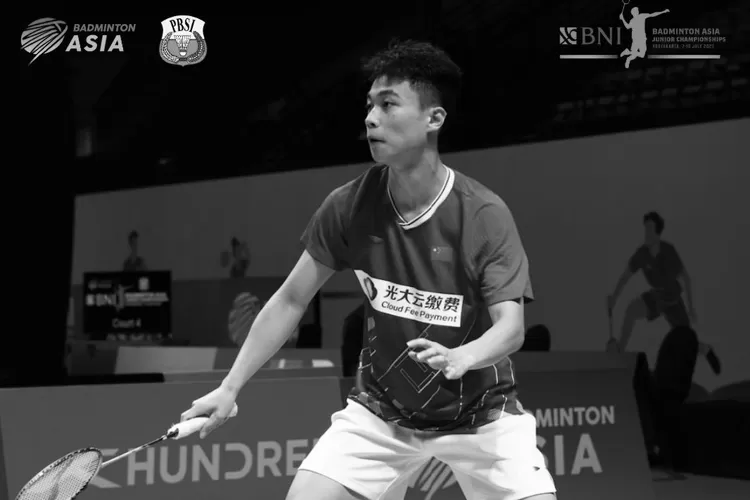 Potret Zhang Zhi Jie ketika bertanding di AJC 2024. (Twitter @OmaGillClark)