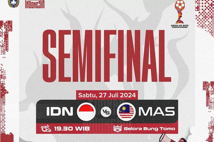 Link Live Streaming Indonesia Vs Malaysia Di Semifinal Piala AFF U-19 ...