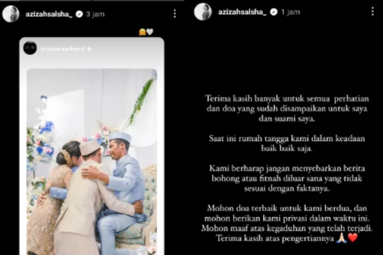 Klarifikasi Azizah Salsha Soal Isu Perselingkuhan Dengan Mantan Rachel ...