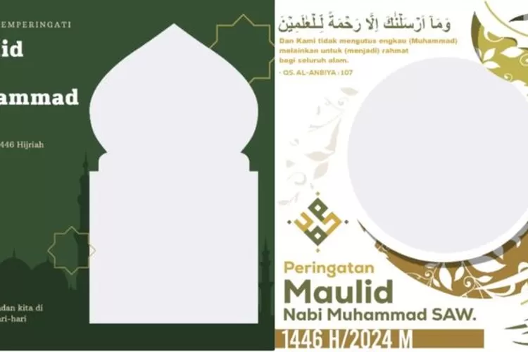 GRATIS! 16 Link Twibbon Maulid Nabi 2024 pada 12 Rabiul Awal 1446 H