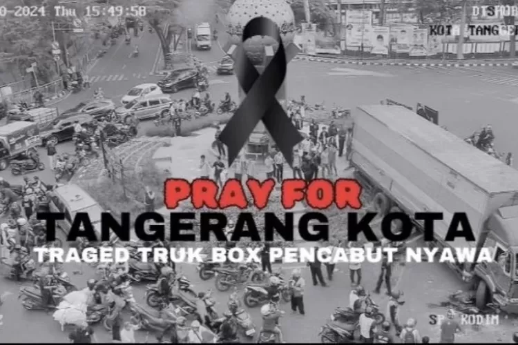 Contoh ucapan "Pray For Cipondoh, Tangerang" untuk caption #PrayForCipondoh di media sosial sebagai dukungan untuk korban kecelakaan truk kontainer. (Twitter/@syahrilalafgani)