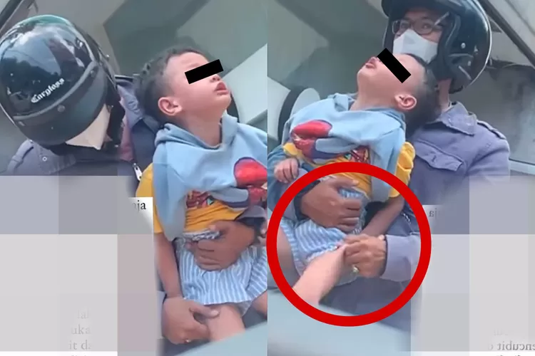 Potret pria yang terekam video cubit anak kecil diduga terjadi di Surabaya  (X.com/neveral0nely)
