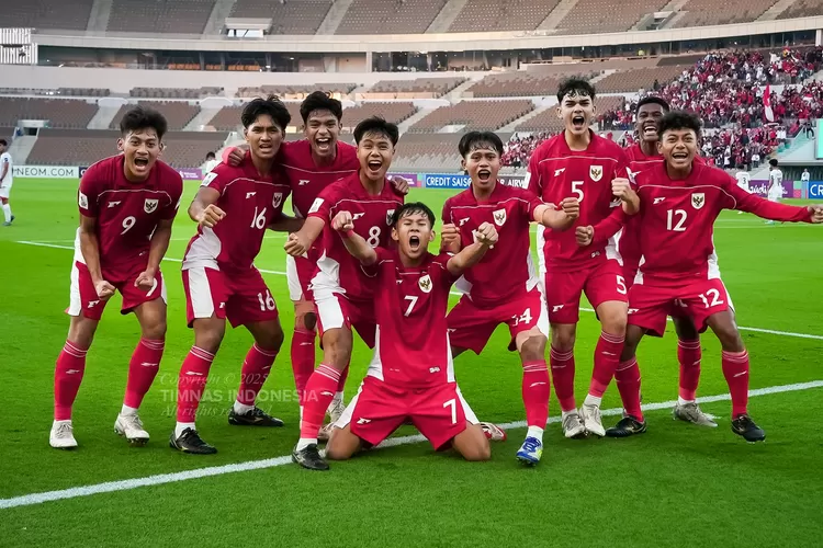 Kemenangan Timnas U-17 Indonesia atas Yaman 4-1 memastikan tiket ke Piala Dunia U-17 2025. (Twitter/@gilabola_ina)