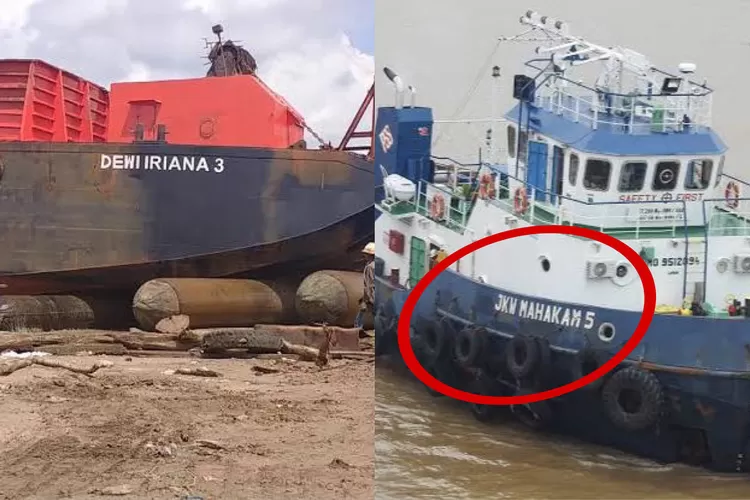 Potret kapal JKW Mahakam dan Dewi Iriana viral dikaitkan dengan tambang nikel di Raja Ampat Papua  (X.com/jondhez)