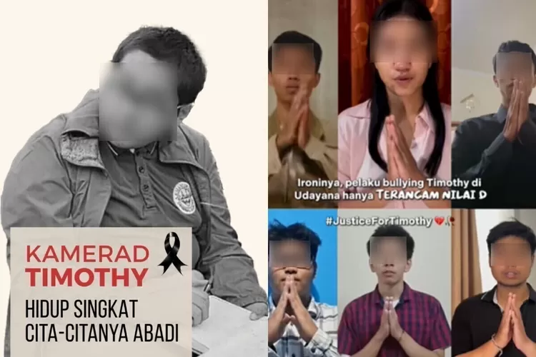 Ilustrasi delapan mahasiswa UNUD minta maaf usai percakapan bully kematian Timothy Saputra viral. (Tiktok @inibukanniko)