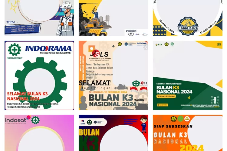 10 Twibbon Bulan K3 Nasional 2024 Sukseskan Bulan Keselamatan Dan ...