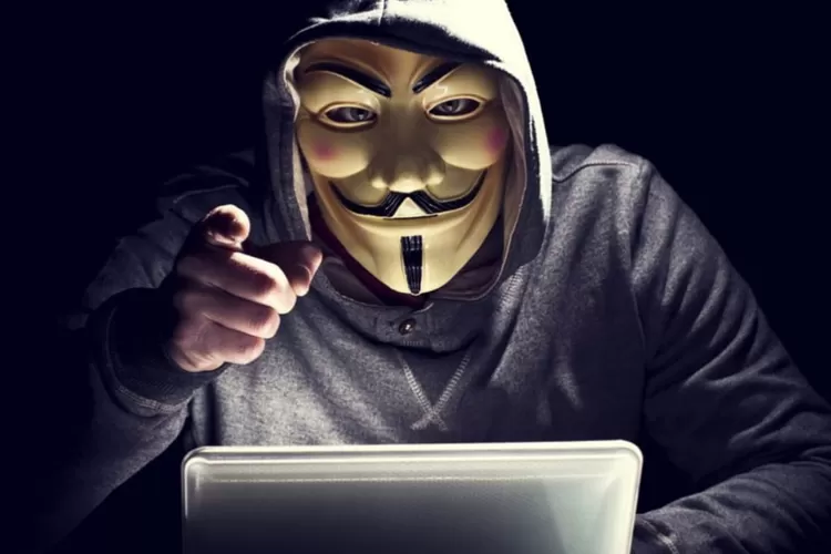 Ilustrasi anonymous global bakal ancam Israel atas serangannya ke warga sipil Palestina (instagram)