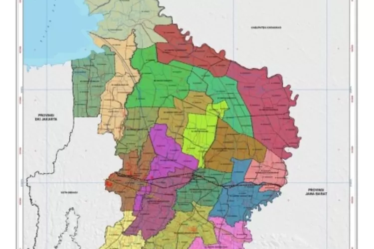 Peta Kabupaten Bekasi. Pertamina mengumumkan penemuan cadangan minyak  92,79 Juta Barel di 