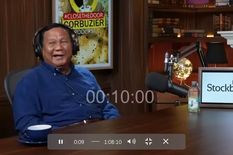 Momen Prabowo terbahak saat Deddy Corbuzier minta jabatan menteri peranan wanita di podcast Close The Door.