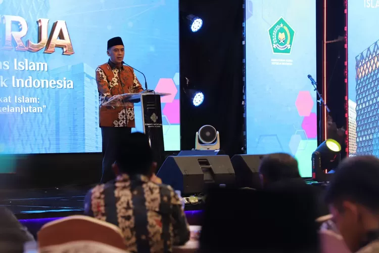 Wamenag saat menutup Rapat Kerja Nasional (Rakernas) Bimas Islam Kemenag 2024, di Jakarta, Sabtu (24/2/24) malam, meminta seluruh jajarannyauntuk mewaspadai setiap gerakan yang mengingkari empat pilar kebangsaan..