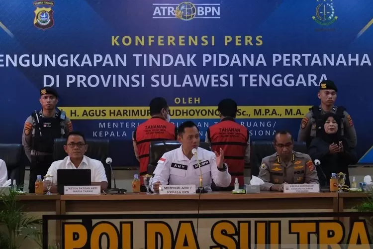 Apresiasi Menteri ATR/BPN terhadap Satgas Anti Mafia Tanah di Sulawesi Tenggara.  (Dok. ATR- BPN / HukamaNews.com)