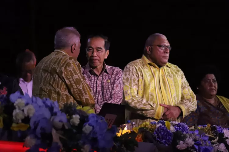 Presiden Jokowi hadiri welcoming dinner 10th World Water Forum di Bali, bertemu pemimpin dunia bahas solusi isu air global. (Dok. Serkertaris Kabinet RI / HukamaNews.com)