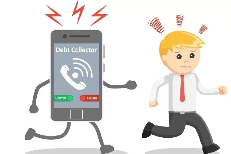 Ilustrasi nasabah pinjol diteror debt collector