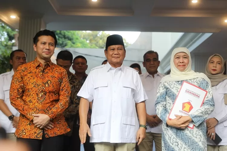 Prabowo Subianto resmi menyatakan dukungannya kepada Khofifah Indarparawansa dan Emil Dardak untuk maju Pilgub Jatim 2024