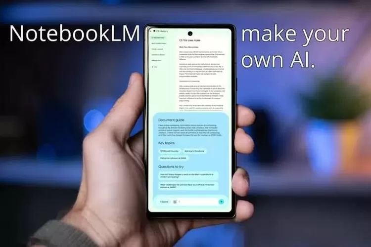 Google meluncurkan NotebookLM terbaru dengan Gemini 1.5 Pro, mendukung analisis teks, gambar, dan grafik. Revolusi riset dan penulisan! (Google / HukamaNews.com)