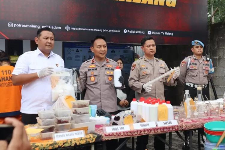 Tim Gabungan Berhasil Mengungkap Pabrik Narkotika di Kota Malang (Humas Polri /HukamaNews.com)