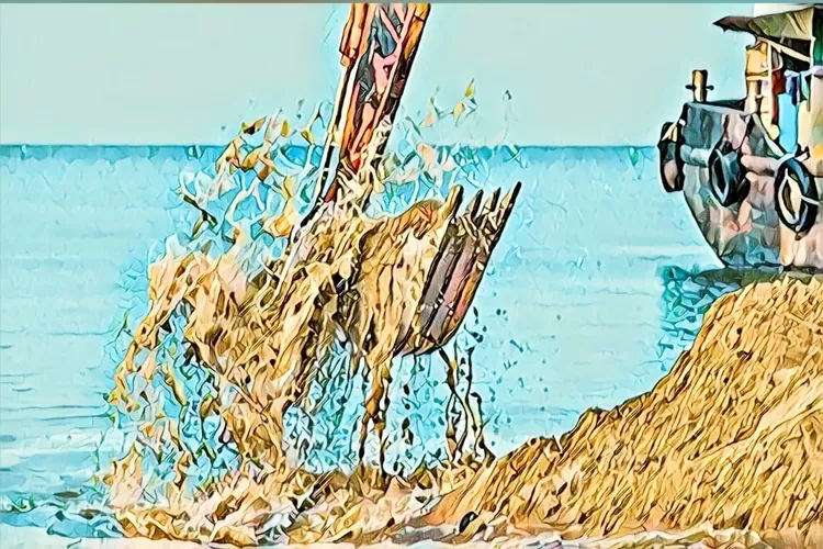 Ilustrasi. Presiden Jokowi mendadak memuluskan ekspor pasir laut di ujung jabatan.