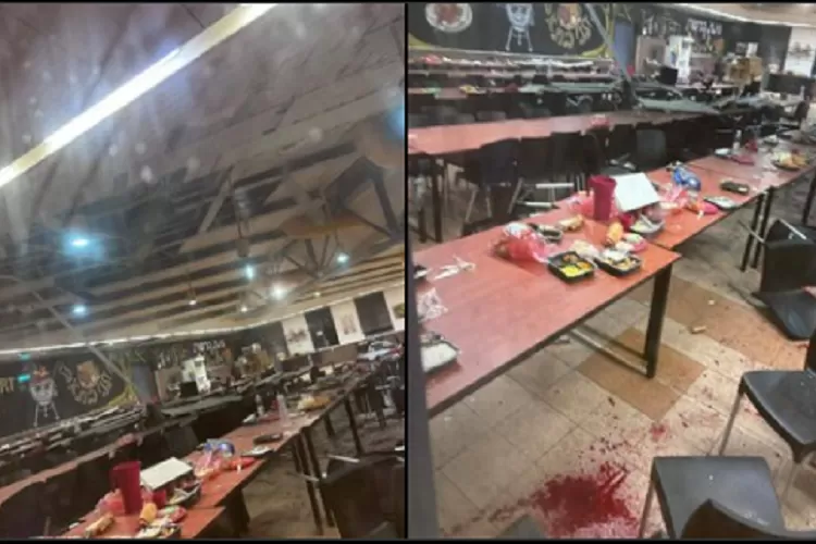 Ruang makan tempat tentara Israel makan hancur usai dihantam drone Hizbullah (Ist)