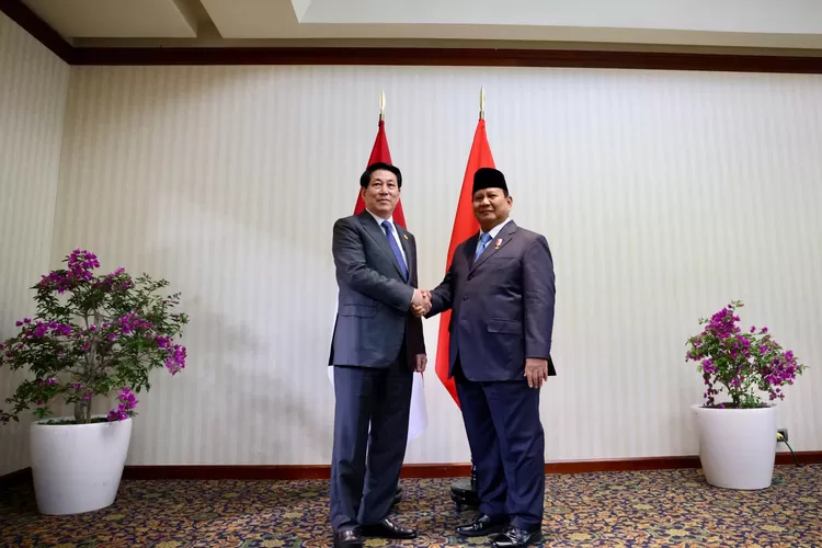 Prabowo dipuji Presiden Vietnam, yakin Indonesia akan berkembang unggul di bawah kepemimpinannya, perkuat kerja sama bilateral. (Dok. Promedia / HukamaNews.com)
