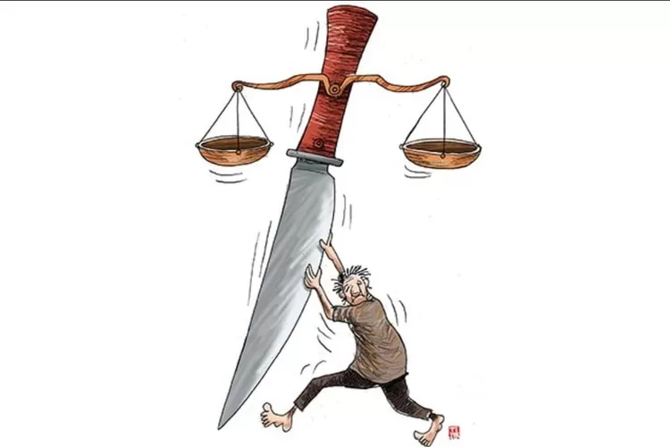 Ilustrasi. Hukum tumpul ke atas dan tajam ke bawah sangat jelas terlihat dalam penanganan kasus korupsi tata niaga timah. Muncul dugaan ada persekongkolan antara jaksa, hakim, dan terdakwa. 