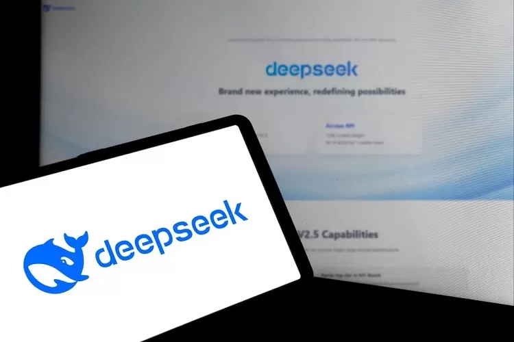 Chatbot China, DeepSeek, diblokir ratusan perusahaan AS akibat isu keamanan data.  (NET / HukamaNews.com)