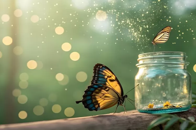 Untuk menjadi kupu-kupu secanti ini, seekor ulat harus melewati ujian terberat dengan berpuasa dan menjadi kepompong.