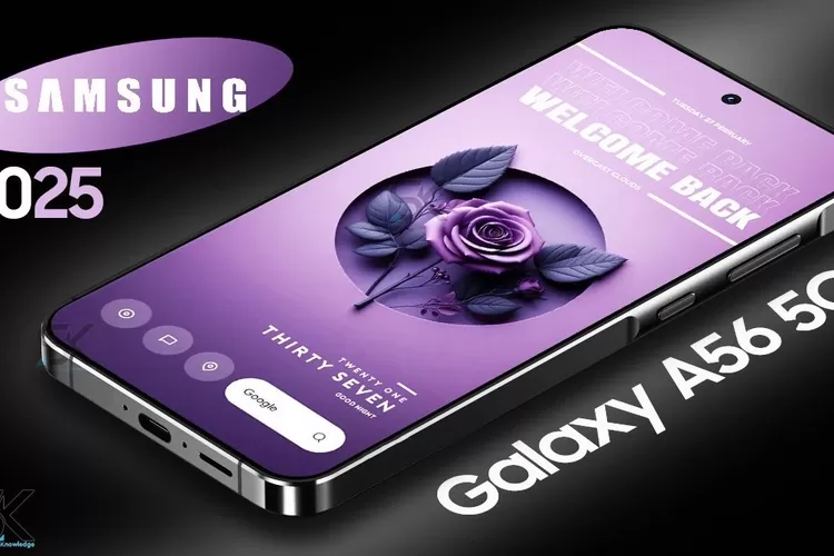 Samsung Galaxy A56 5G menawarkan kamera 50MP OIS, fast charging 45W, dan update software panjang. Temukan kelebihannya di sini! (Samsung / HukamaNews.com)