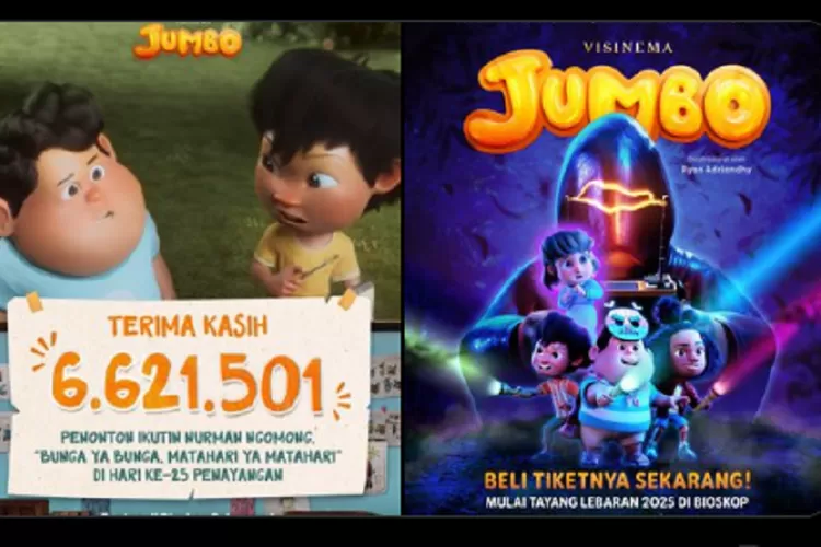 Film Jumbo sudah berhasil meraih 6 juta penonton (Ist)
