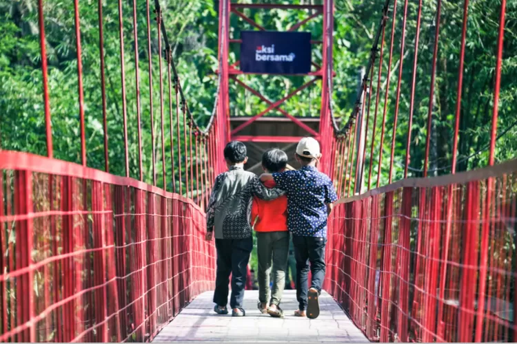 Lewat program Aksi Bersama, Anies Baswedan bangun jembatan untuk warga  di Desa Cihanjuang, Pandeglang (X AB)