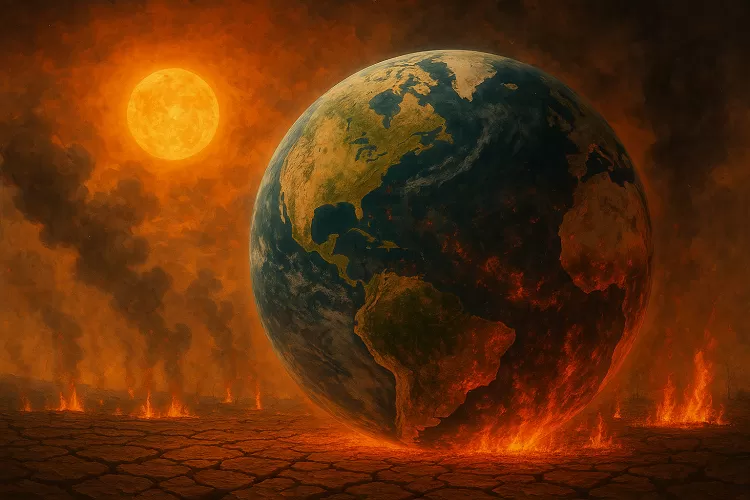 Pemanasan global makin serius, suhu Bumi bisa naik 2,7 derajat Celsius pada akhir abad ini. Simak langkah penting yang harus dilakukan. (HukamaNews.com)