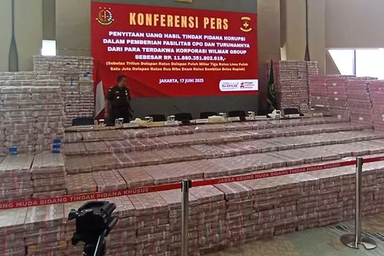 Wilmar kembalikan Rp11 88 triliun ke negara dalam kasus CPO. Babak baru dimulai di Mahkamah Agung.  (HukamaNews.com / Kejagung)