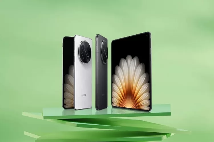 Oppo Find N6 diprediksi rilis awal 2026 dengan desain lebih tipis dan chipset Snapdragon terbaru, siap jadi ponsel lipat terbaik. (HukamaNews.com / Oppo)