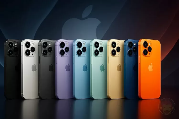Bocoran iPhone 17 Pro hadirkan warna baru seperti oranye dan hitam matte, siap jadi tren desain smartphone tahun 2025. (HukamaNews.com / Apple)