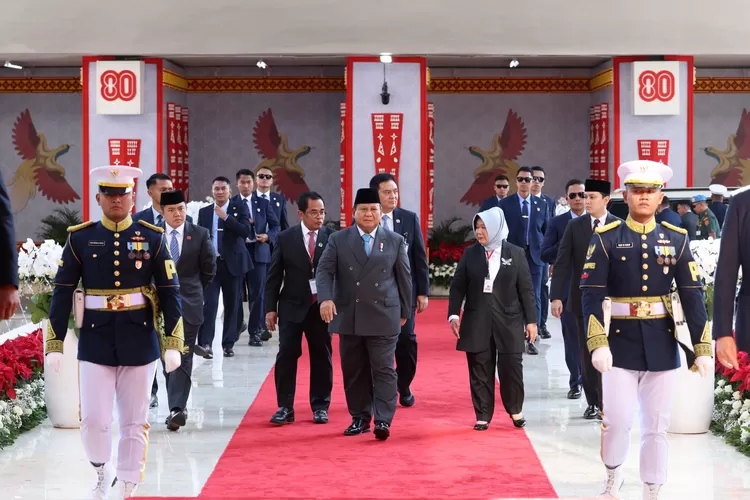 Presiden Prabowo berpidato di Gedung MPR/DPR/DPD soal efisiensi APBN. (HukamaNews.com / Sekretariat Negara)