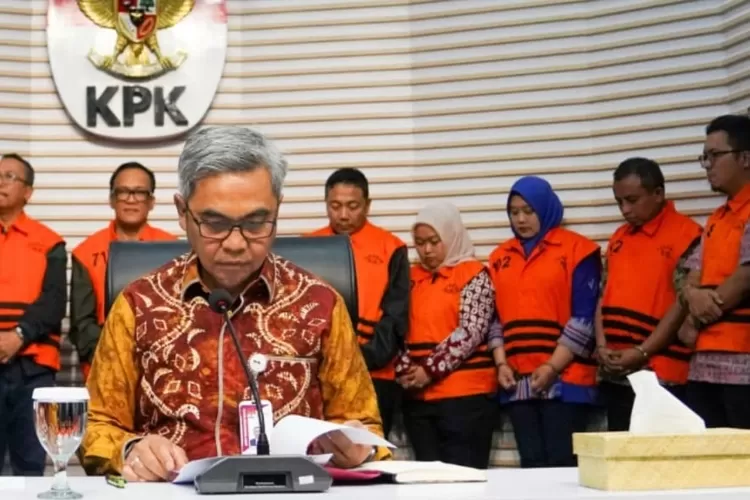 Ketua KPK Setyo Budiyanto saat konferensi pers kasus Immanuel Ebenezer. (HukamaNews.com / KPK)