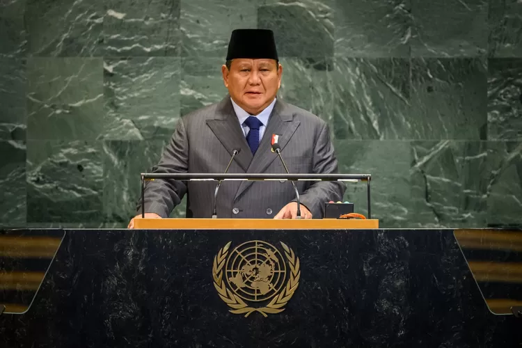 Prabowo Subianto pidato di PBB tentang pengakuan Palestina (HukamaNews.com / SEkretariat Presiden)