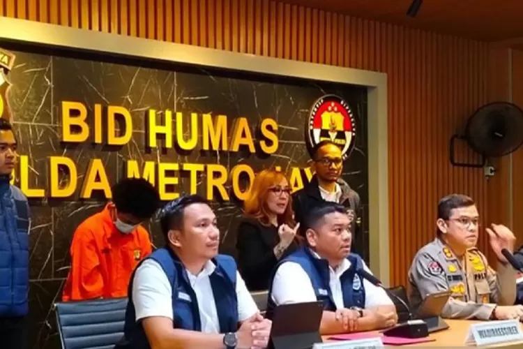 Konferensi pers Polda Metro soal kasus hacker Bjorka (HukamaNews.com / Antara)