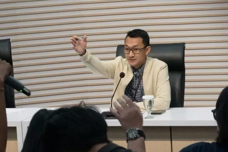 Juru bicara KPK Budi Prasetyo memberi keterangan soal kasus Whoosh. (HukamaNews.com / &nbsp;(kpk.go.id))